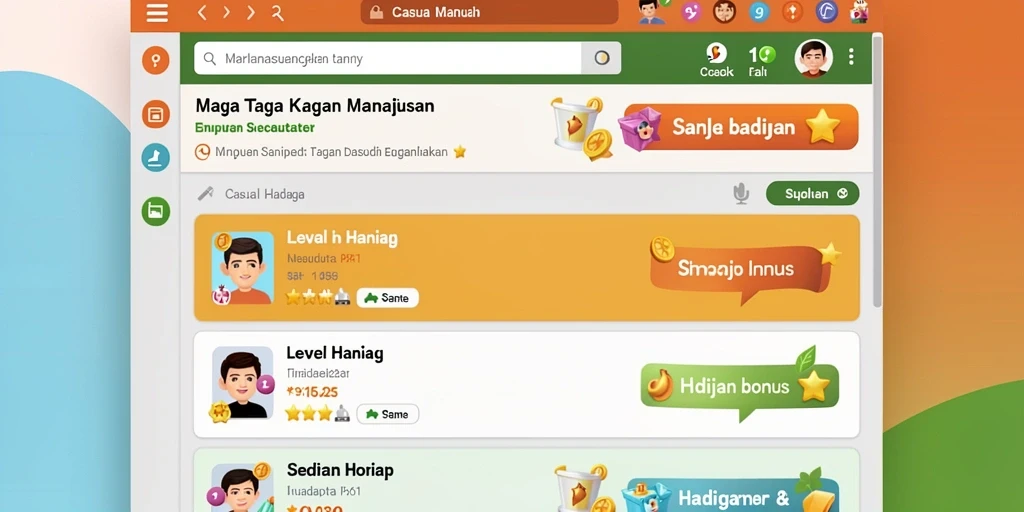 Kustomisasi karakter dengan berbagai aksesori.