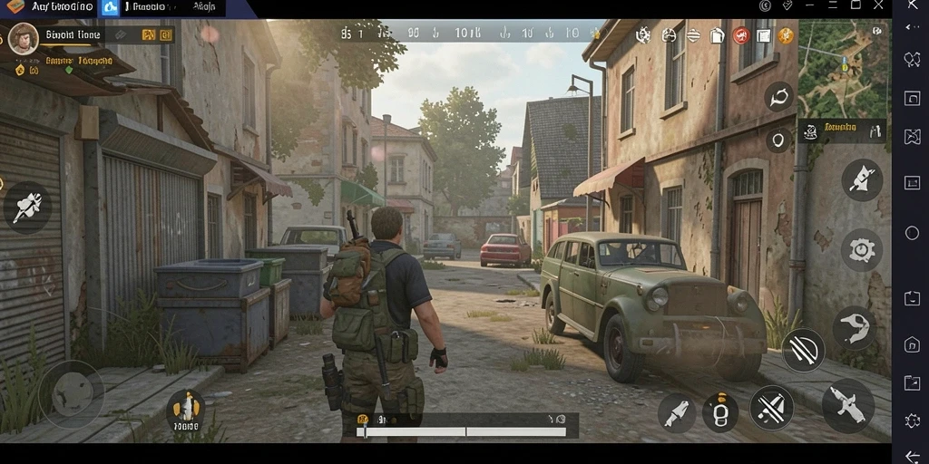 Screenshot pertandingan seru saat bersaing dengan pemain lain.
